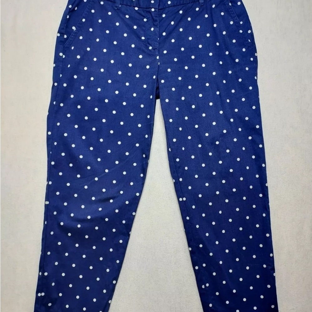 J Crew polka dot crop pants